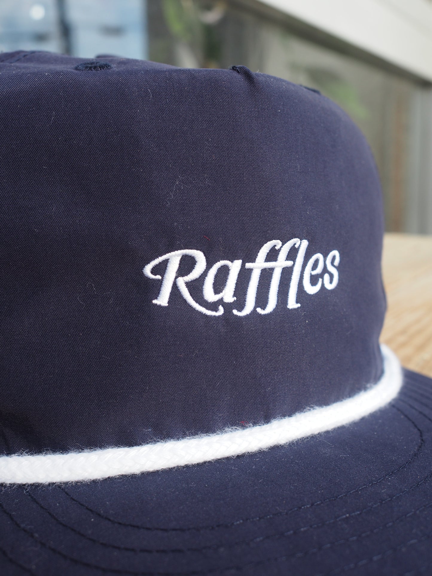 Raffles logo 5panel nylon cap