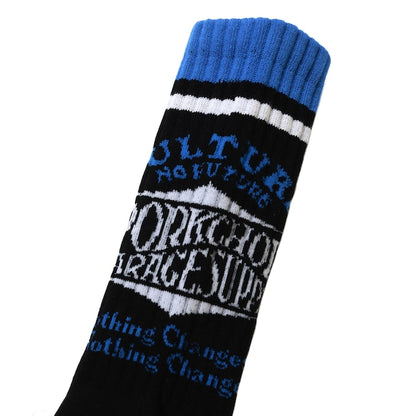 PORKCHOP GARAGE SUPPLY WAVE LOGO SOX ポークチョップガレージサプライ ウェーブロゴ ソックス