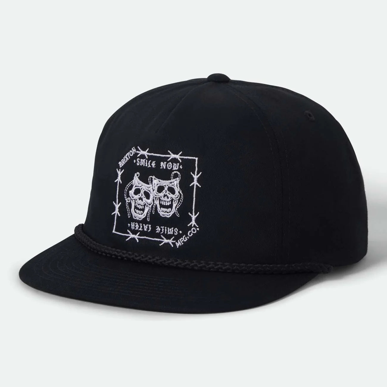 BRIXTON SMILE ALWAYS HP SNPK - BLACK ブリクストン スマイルオールウェイズ スナップバックキャップ