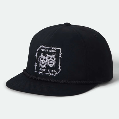 BRIXTON SMILE ALWAYS HP SNPK - BLACK ブリクストン スマイルオールウェイズ スナップバックキャップ