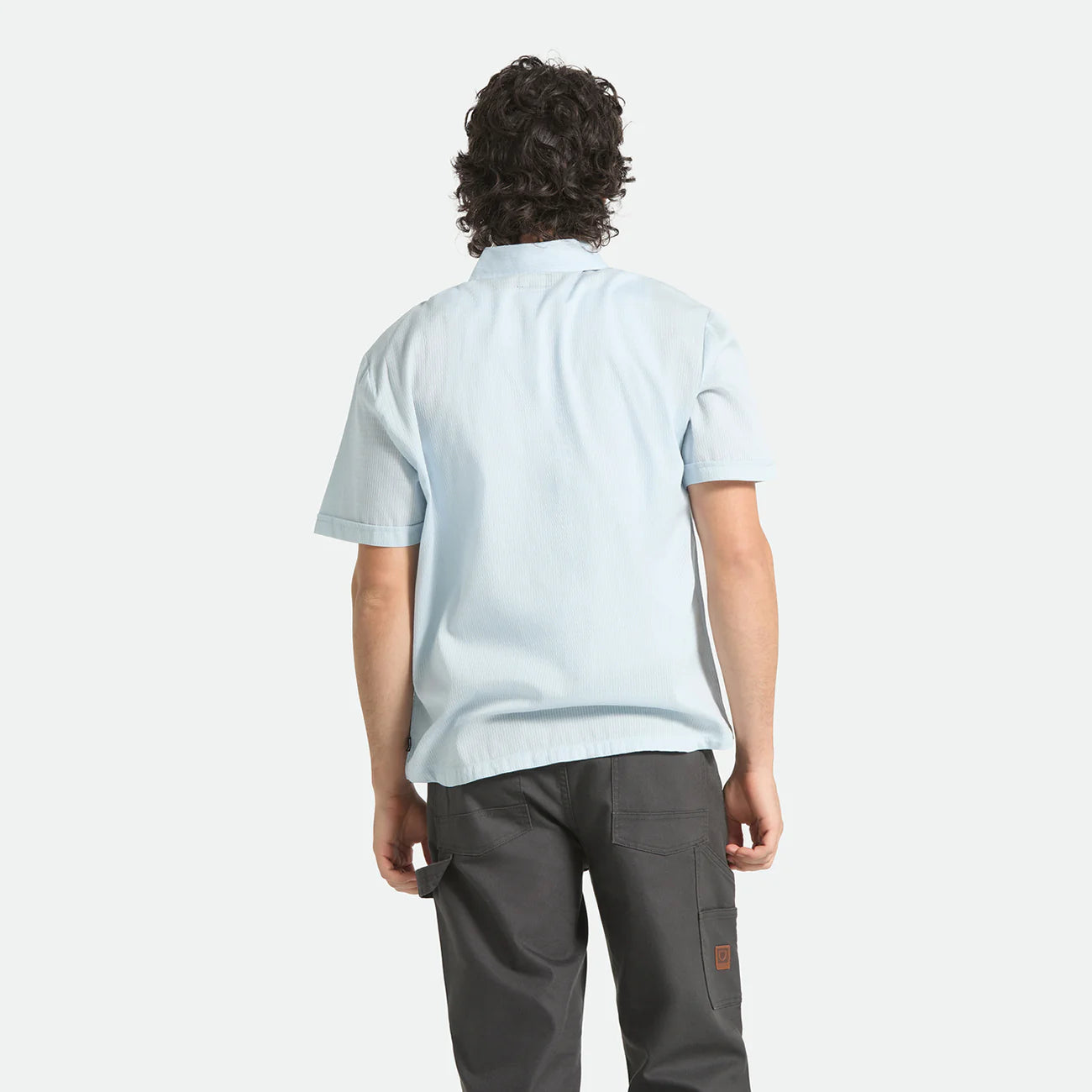 BRIXTON THE VINTAGE S/S WVN BLUE AURA ブリクストン ビンテージ ショートスリーブシャツが