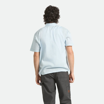BRIXTON THE VINTAGE S/S WVN BLUE AURA ブリクストン ビンテージ ショートスリーブシャツが