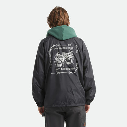 BRIXTON WATCHMAN LW COACHES JKT - BLACK ブリクストン ウォッチメン コーチジャケット