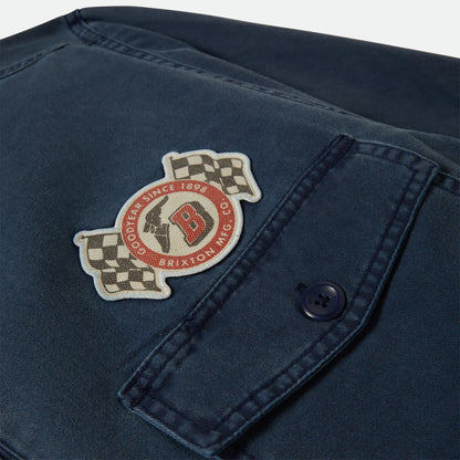 BRIXTON GOODYEAR TRADEMARK LIGHTWEIGHT GARAGE JACKET WASHED NAVY ブリクストン グッドイヤー トレードマークガレージジャケット