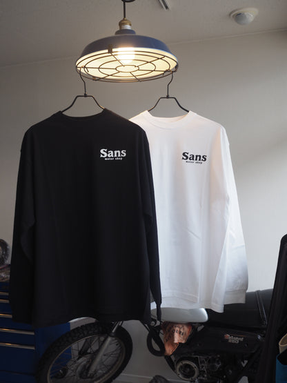 Sans motor shop original graphic long sleeve TEE