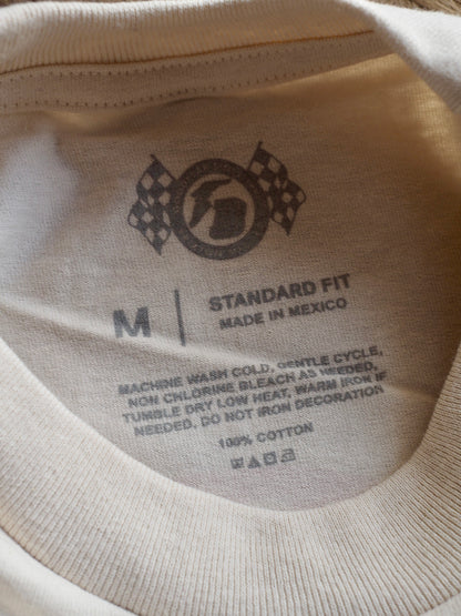 BRIXTON GOODYEAR SPEEDWAY S/S STD -CREAM ブリクストン グッドイヤー スピードウェイ ショートスリーブTシャツ