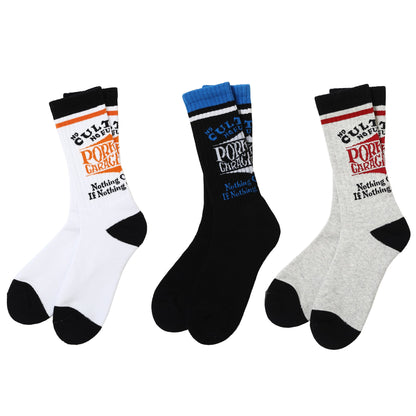 PORKCHOP GARAGE SUPPLY WAVE LOGO SOX ポークチョップガレージサプライ ウェーブロゴ ソックス