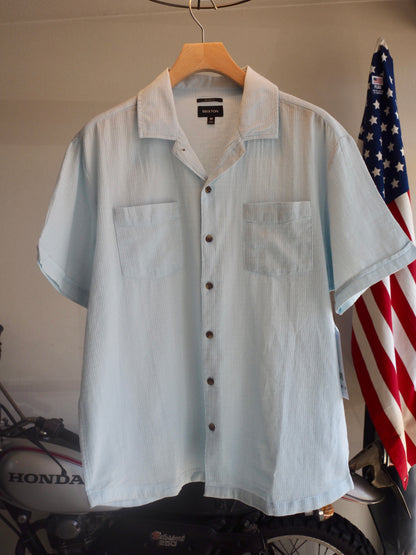BRIXTON THE VINTAGE S/S WVN BLUE AURA ブリクストン ビンテージ ショートスリーブシャツが