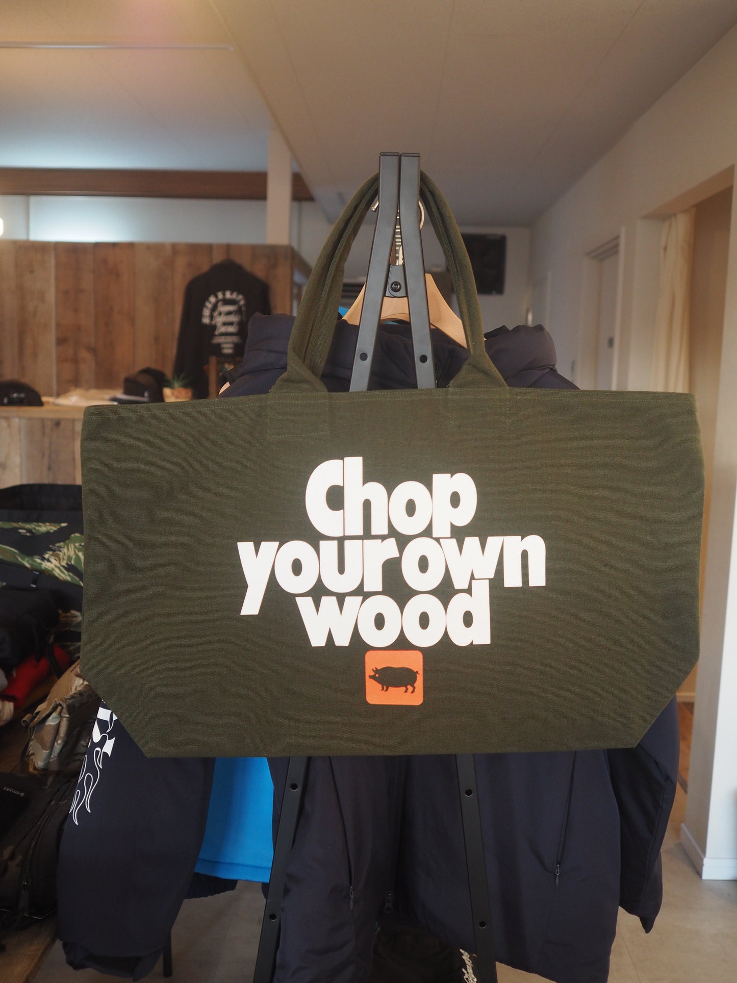 PORKCHOP GARAGE SUPPLY CYOW ZIP TOTE BAG ポークチョップガレージサプライ　ジップトートバッグ