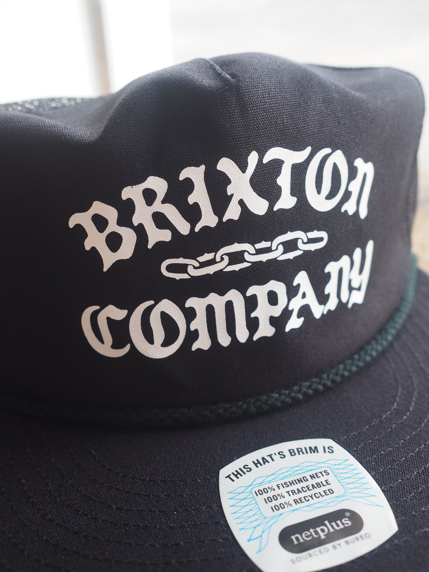 BRIXTON CHAINS NP HP TRUCKER HAT - BLACK ブリクストン チェーンズ トラッカー キャップ