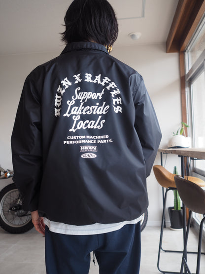 HWZN × Raffles double name coach jacket　ハウゼンｘラッフルズ　コーチジャケット