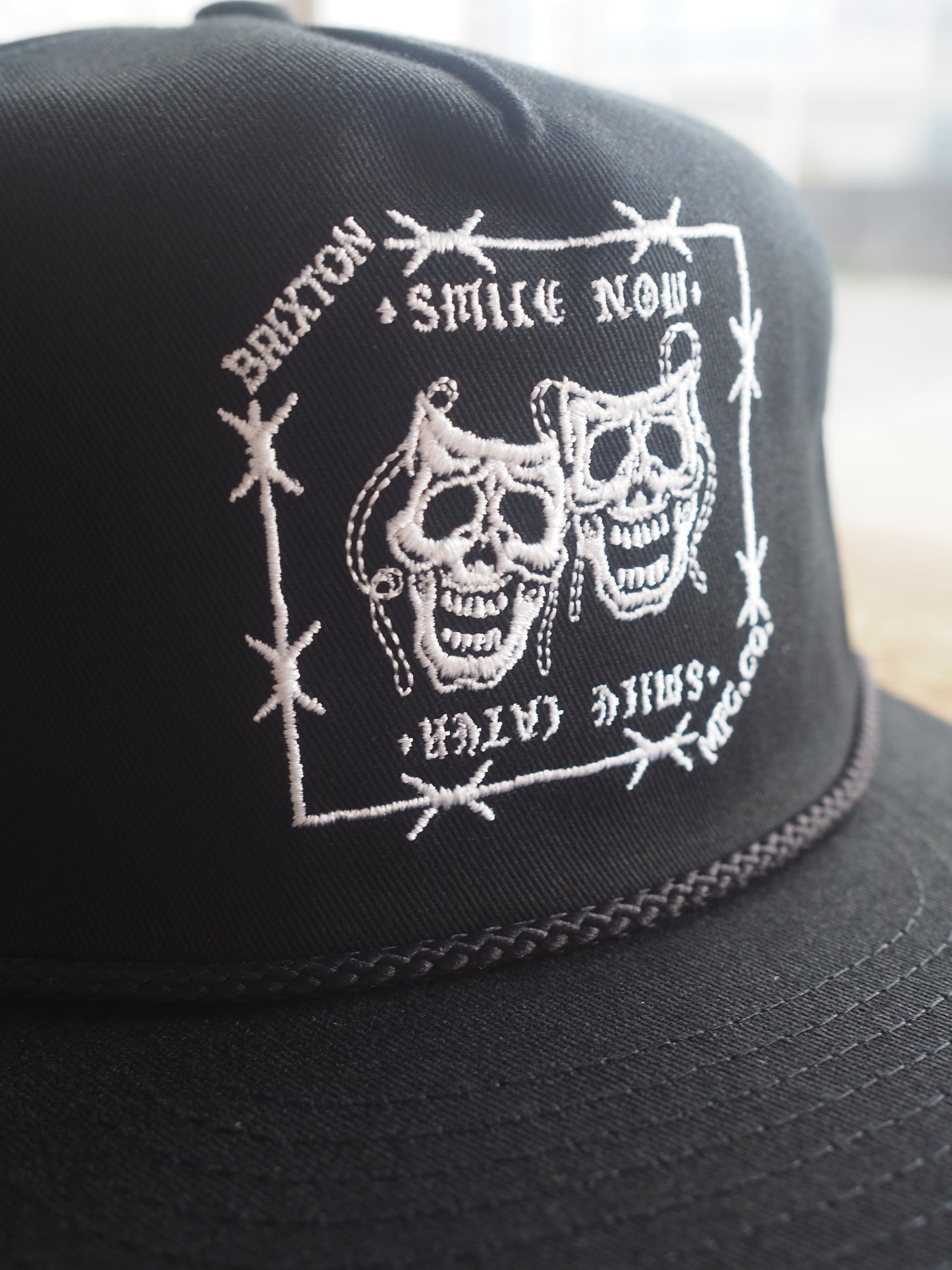 BRIXTON SMILE ALWAYS HP SNPK - BLACK ブリクストン スマイルオールウェイズ スナップバックキャップ