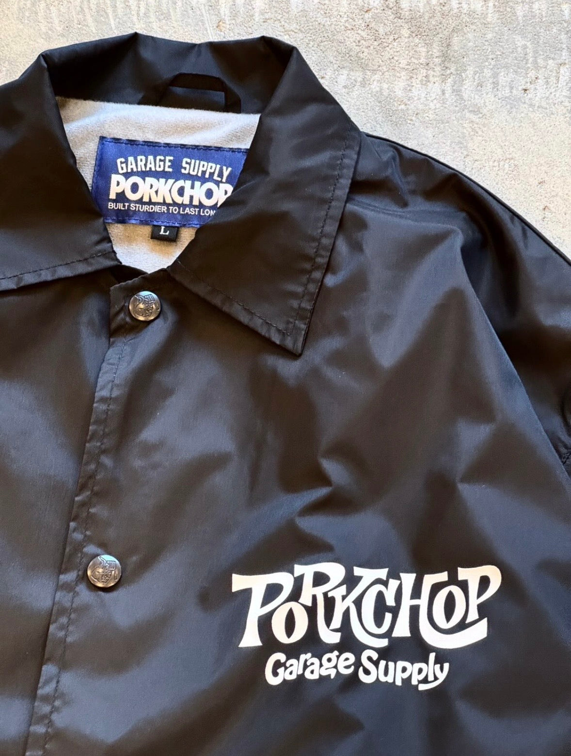 PORKCHOP GARAGE SUPPLY SC LOGO COACH JACKET