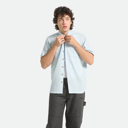 BRIXTON THE VINTAGE S/S WVN BLUE AURA ブリクストン ビンテージ ショートスリーブシャツが