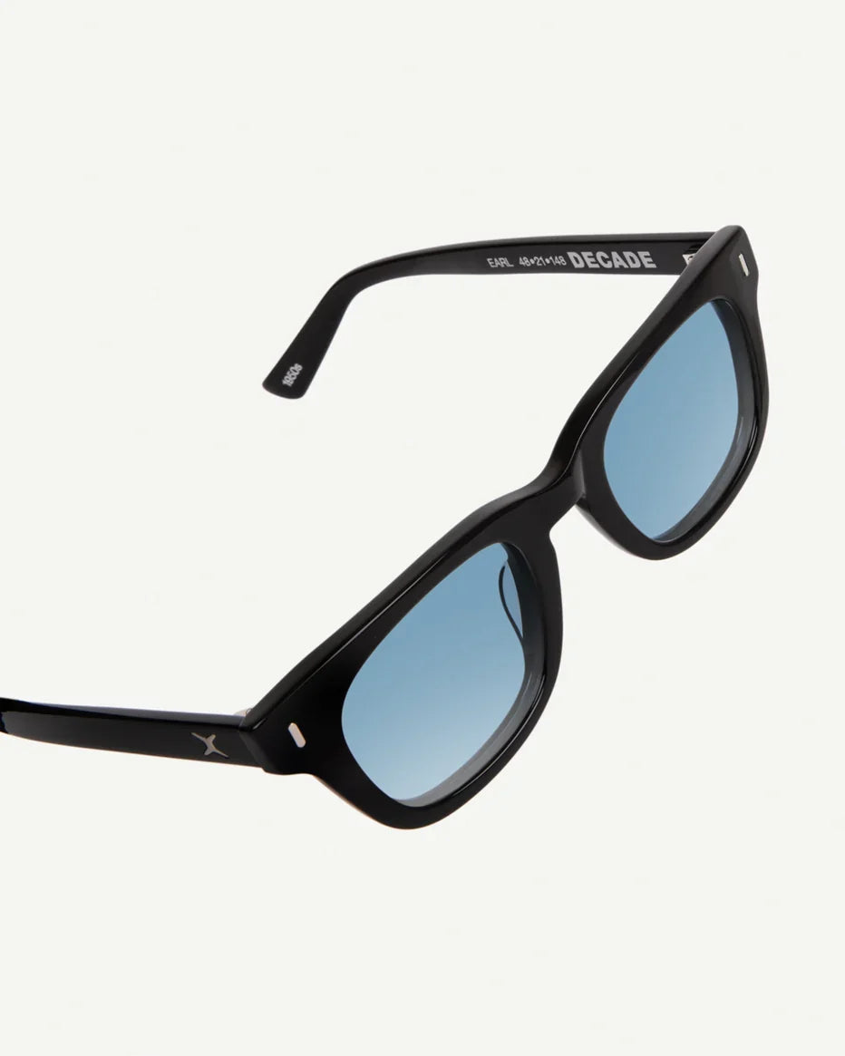 DECADE eyewear EARL 50s GLOSS BLACK / BLUE