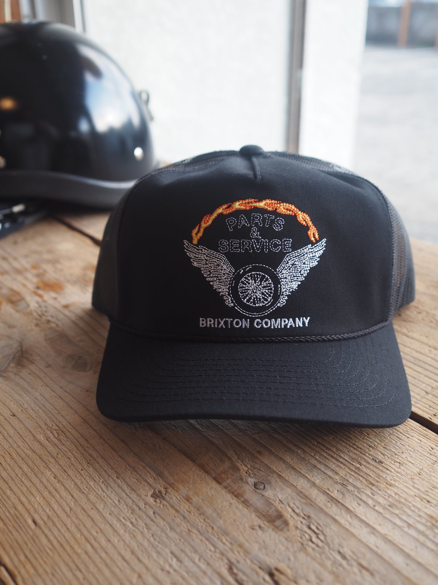 BRIXTON LEEWAY MP TRUCKER HAT - BLACK/BLACK ブリクストン リーウェイ トラッカーキャップ