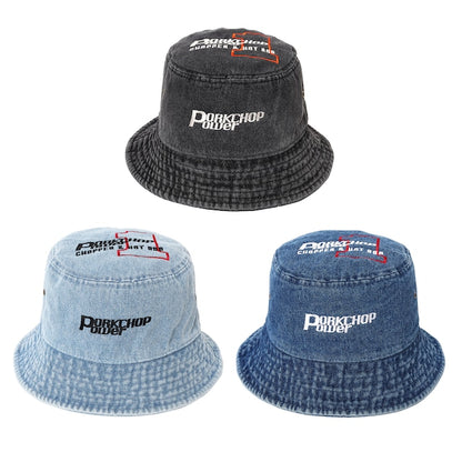 PORKCHOP GARAGE SUPPLY P POWER DENIM BUCKET HAT