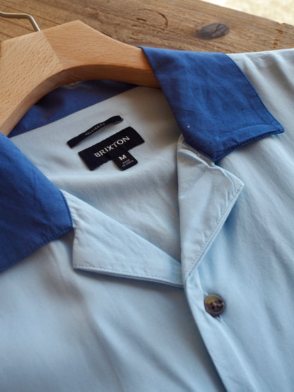BRIXTON LAFAYETTE S/S WVN BLUE AURA ブリクストン ラファイエット ショートスリーブシャツ
