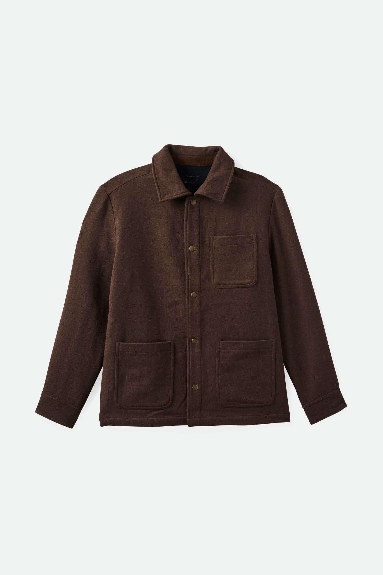BRIXTON SHOP CHORE COAT-HEATHER PINECONE BROWN