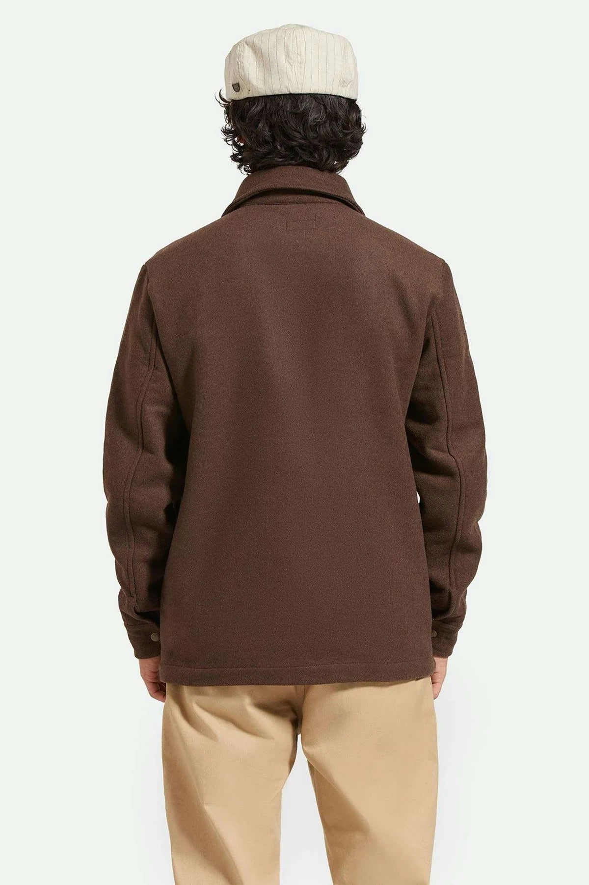 BRIXTON SHOP CHORE COAT-HEATHER PINECONE BROWN