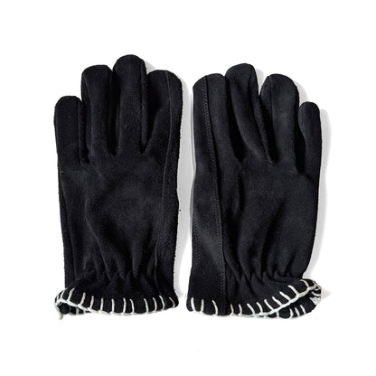 Signal Glove BLACK / white lace SUEDE