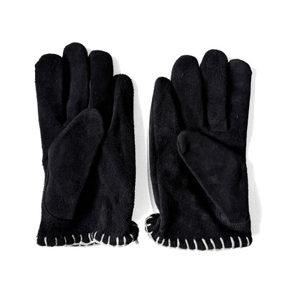 Signal Glove BLACK / white lace SUEDE