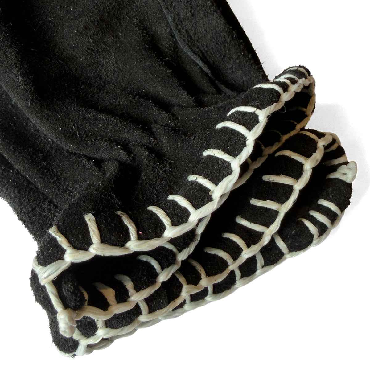 Signal Glove BLACK / white lace SUEDE