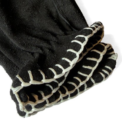 Signal Glove BLACK / white lace SUEDE