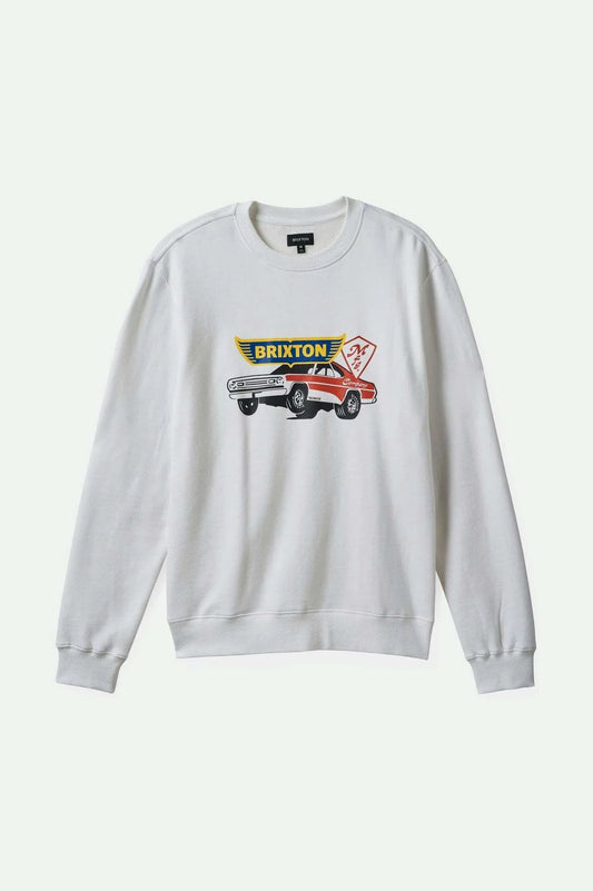 BRIXTON BARONA CREW-WHITE