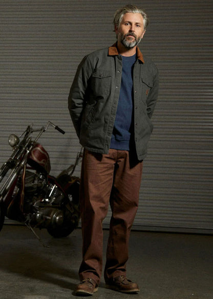 BRIXTON BUILDERS DURHAM JKT-WASHED BLACK　ブリクストン　ビルダーズダラムジャケット