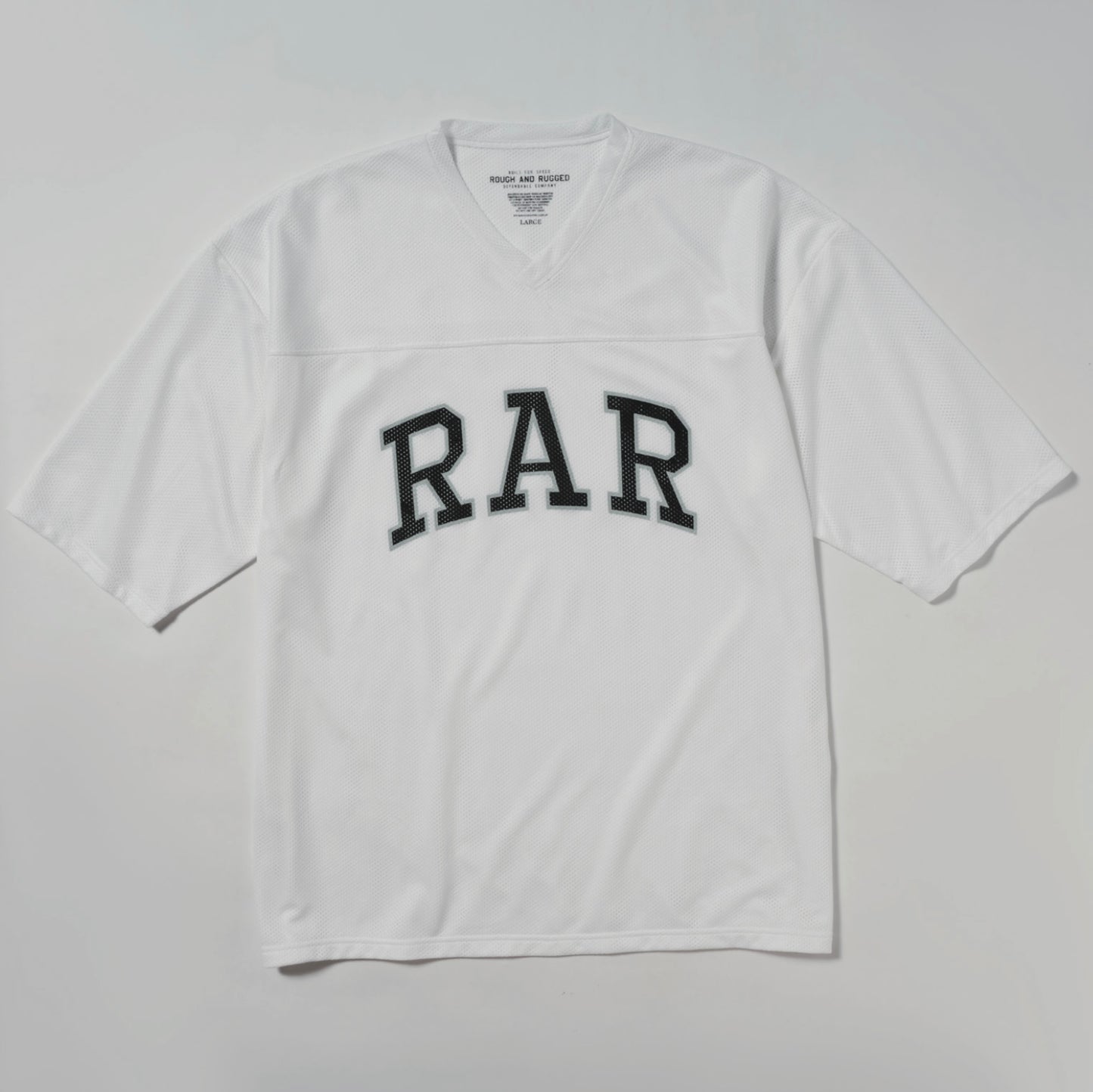 ROUGH AND RUGGED TRONT　ラフアンドラゲッド　トロント　メッシュTシャツ　フットボールシャツ