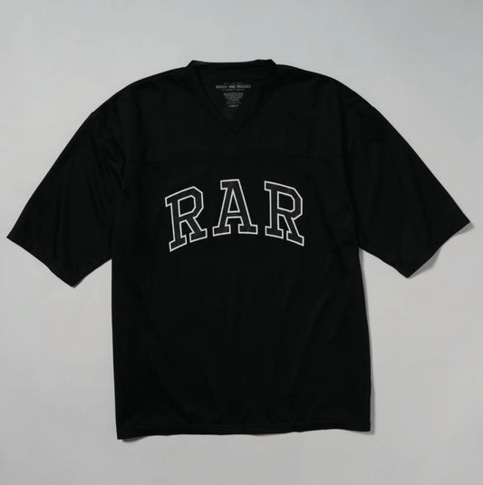 ROUGH AND RUGGED TRONT　ラフアンドラゲッド　トロント　メッシュTシャツ　フットボールシャツ
