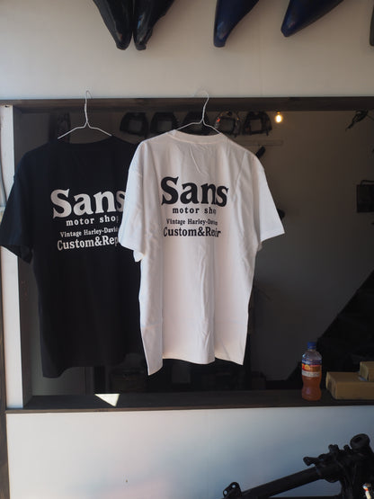 Sans motor shop original logo short sleeve TEE