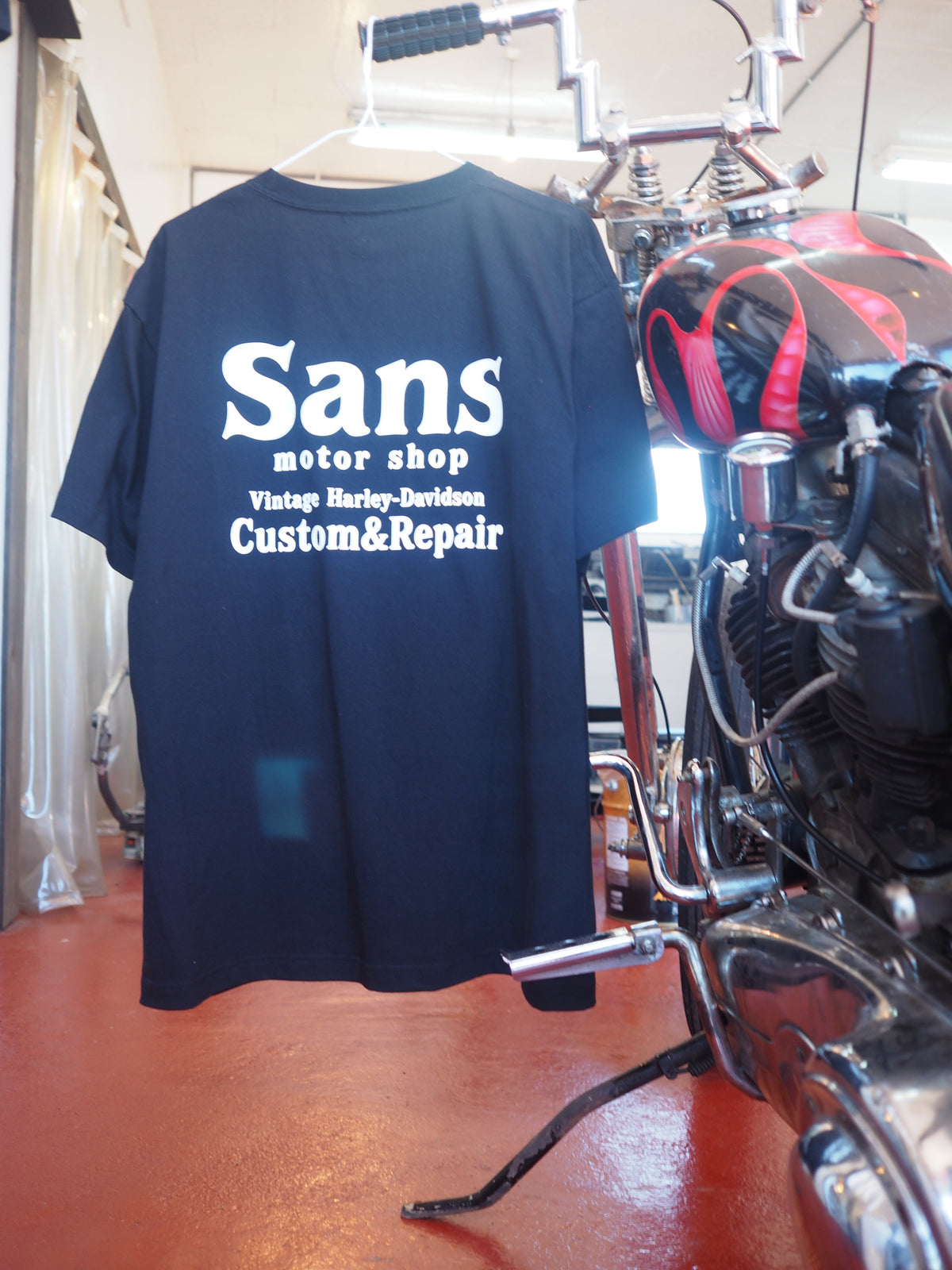 Sans motor shop original logo short sleeve TEE