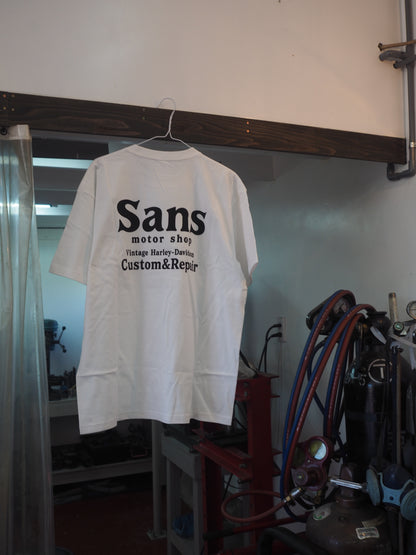 Sans motor shop original logo short sleeve TEE