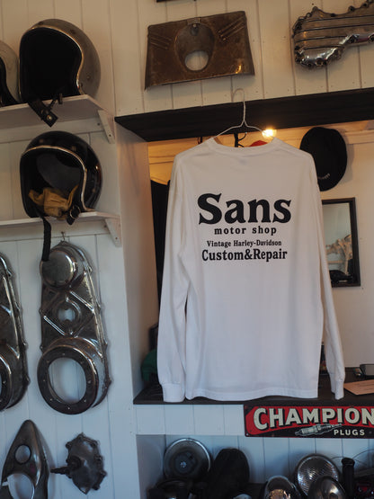 Sans motor shop original logo long sleeve TEE