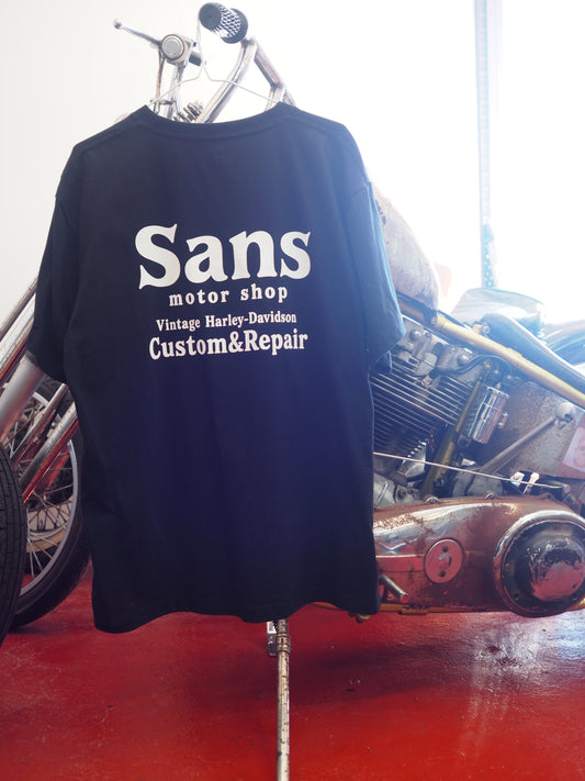 Sans motor shop original logo short sleeve TEE