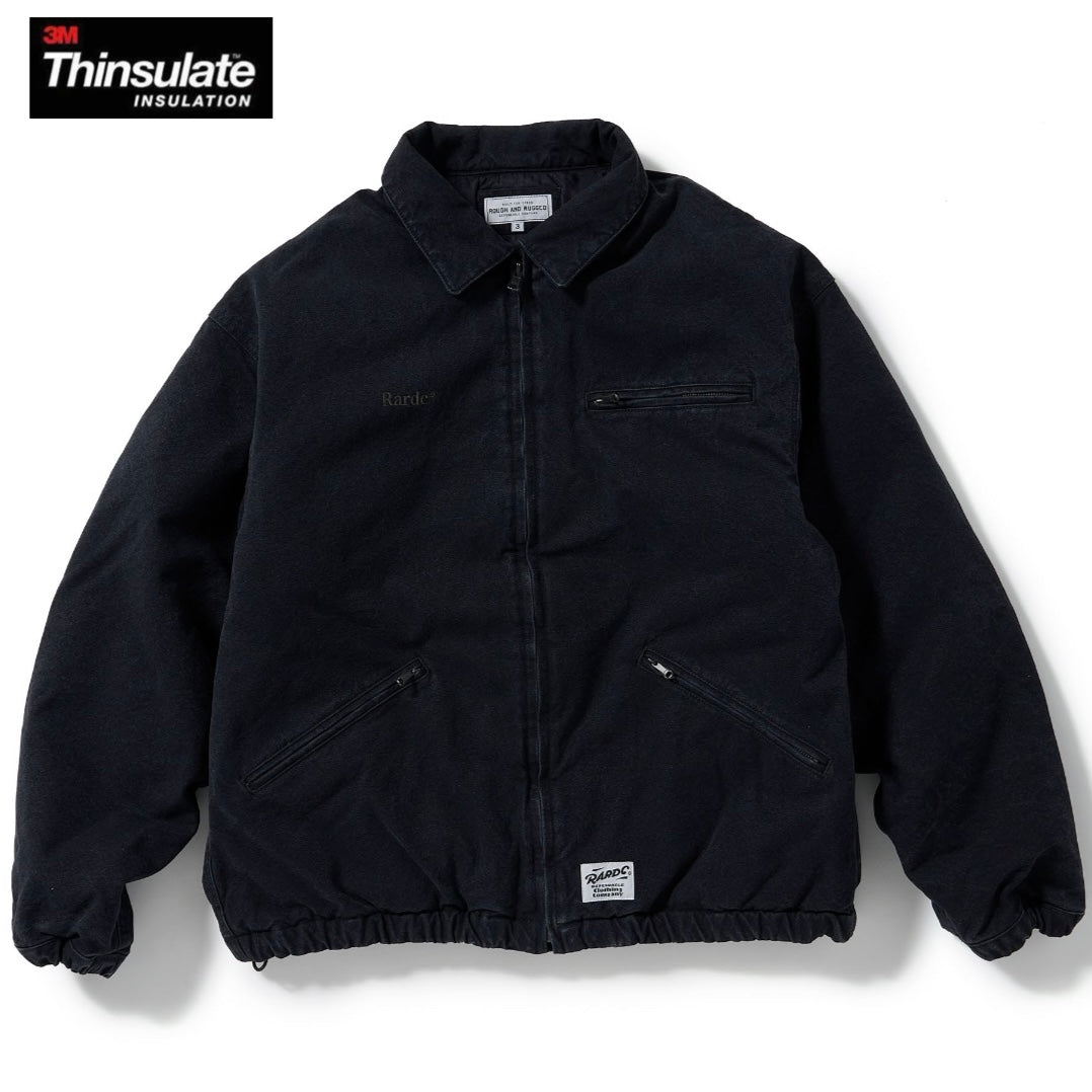 ROUGH AND RUGGED UNIT puff jacket BROWN / BLACK